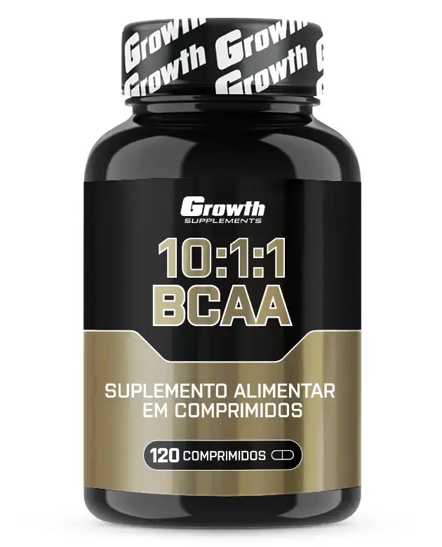 BCAA 10:1:1 120 Comprimidos - Growth Supplements - Proporção 10:1:1