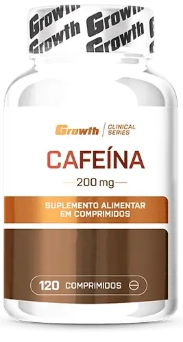 Cafeína 200mg 120 Comprimidos - Growth Supplements - 200mg por comprimido