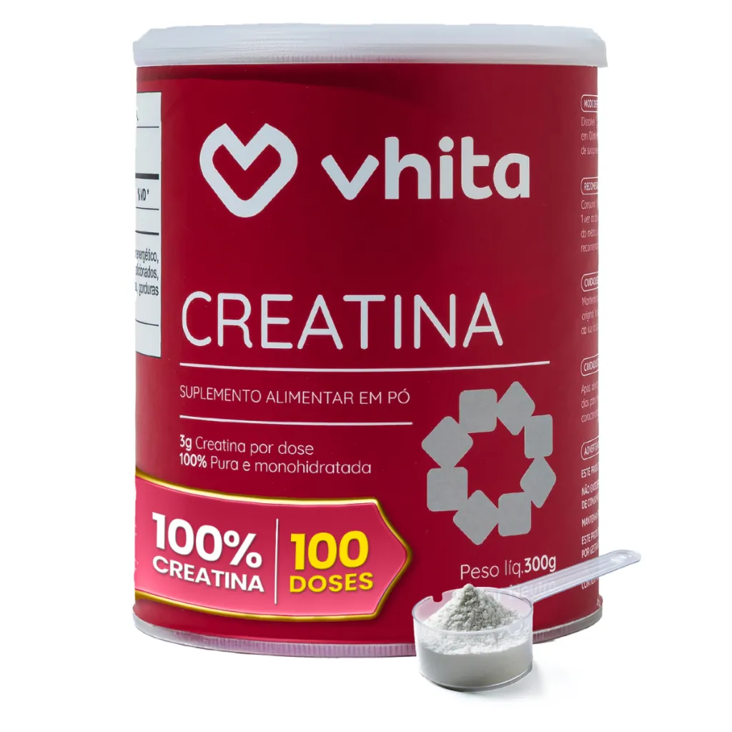 Creatina 300g Pura Monohidratada Vhita - 100% pura