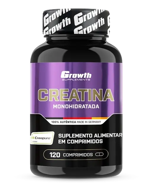 Creatina Creapure 120 Comprimidos - Growth Supplements - Máxima praticidade