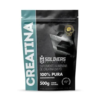 Creatina Monohidratada 500g - Soldiers Nutrition - 100% Pura Importada