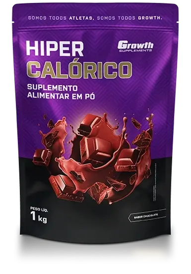 Hipercalórico Sabor Chocolate 1Kg - Growth Supplements - 1Kg de rendimento