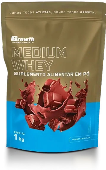 Medium Whey Protein 1Kg - Growth Supplements - Equilíbrio entre preço e qualidade