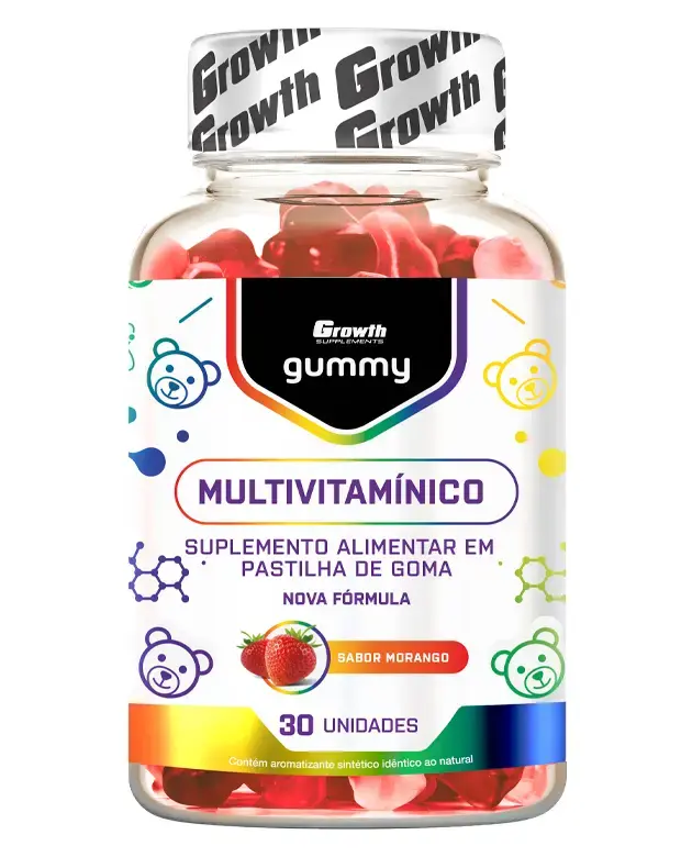 Multivitamínico Gummy 30 Un - Growth Supplements - Formato gummy