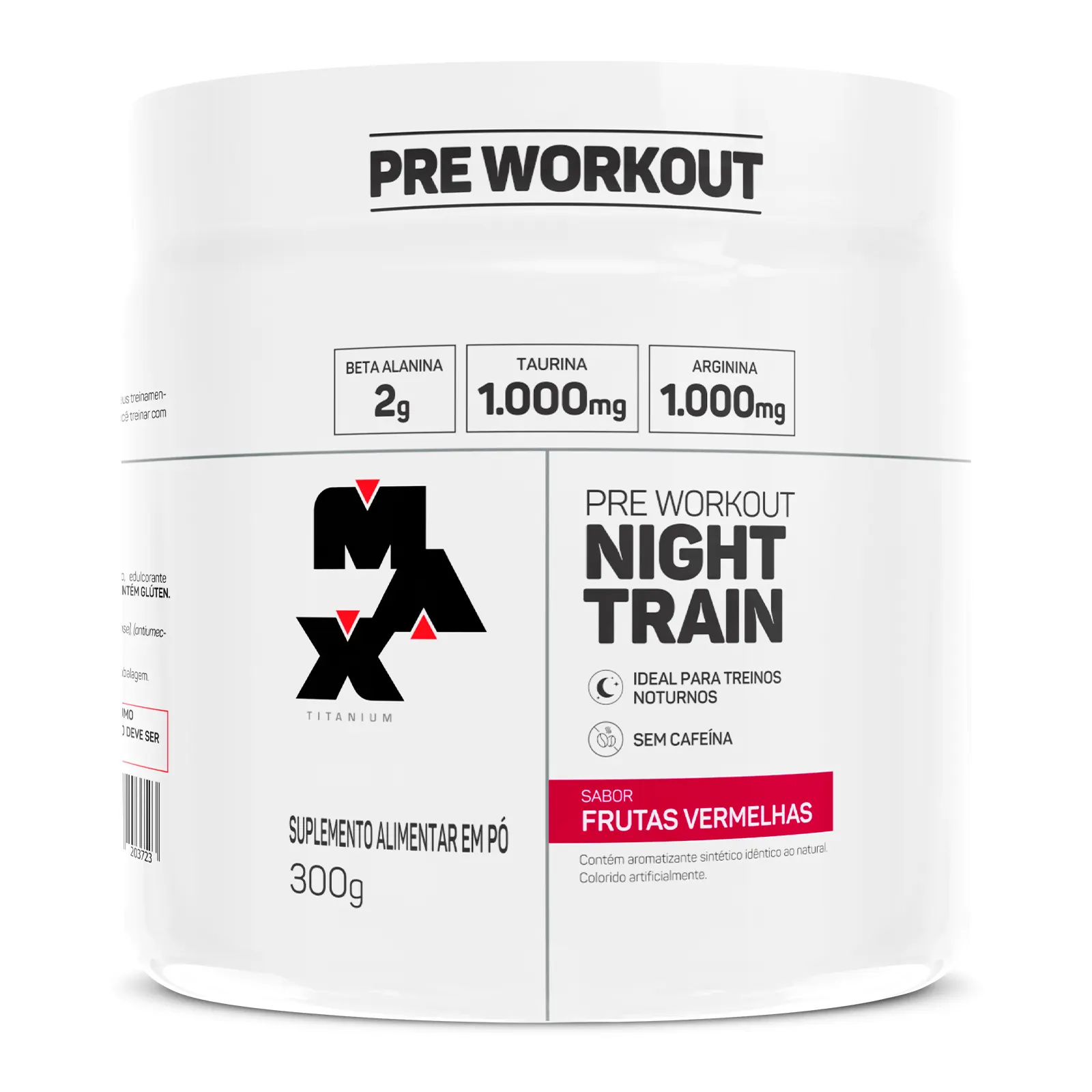 Night Train 300g - Max Titanium - Sem cafeína