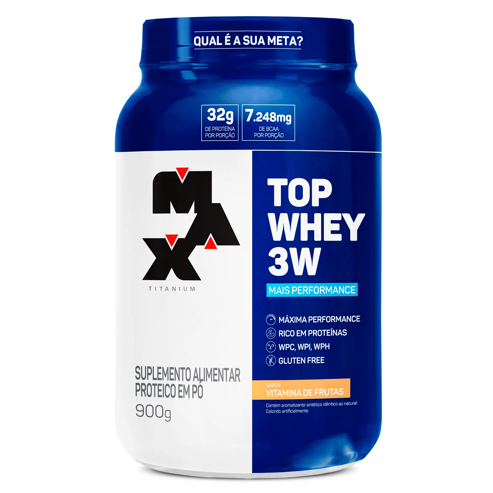 Top Whey 3W + Sabor 900g - Max Titanium - Melhor sabor do mercado