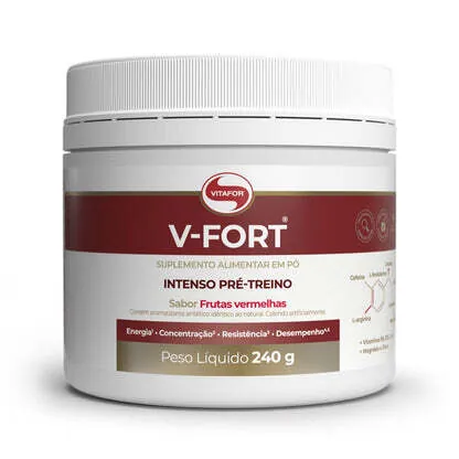 Vitafor V-Fort 240g Frutas Vermelhas - Vitaminas e minerais