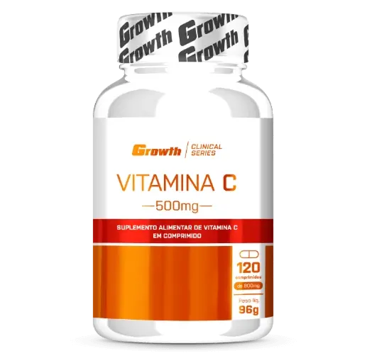 Vitamina C 500mg 120 Comp - Growth Supplements - 500mg por comprimido