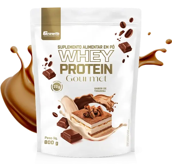 Whey Gourmet Tiramisù 1Kg - Growth Supplements - Sabor gourmet premium
